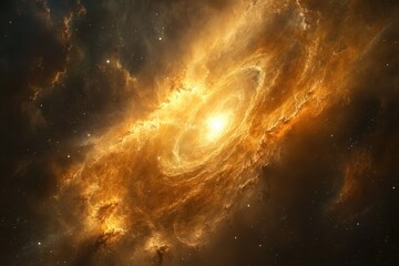 Poster - Marvel of the Starry Nebula showcasing cosmic beauty in vibrant colors, The Starry Nebula simulation of a nebula in space The theme of the discovery of new solar systems