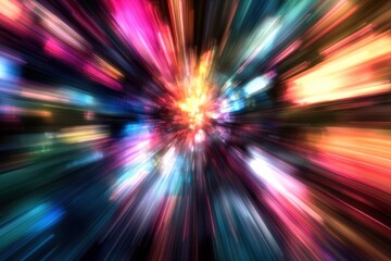 Poster - Vivid blur abstract background with colorful lights for creative projects and media playback, Seamless blur abstract background for playback blur video