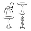 © Ashini Kumer Roy - furniture line art bundle design