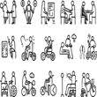 © faizan - 'Elderly and Disability Care Line Icons'.