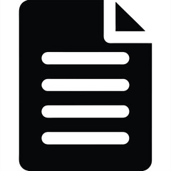 Aufkleber - Simple Document Icon for Files and Records