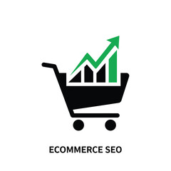 Poster - Ecommerce seo growth shopping cart icon