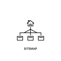 Fototapete - Website sitemap icon home page navigation structure