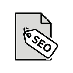 Poster - Seo document file icon illustration