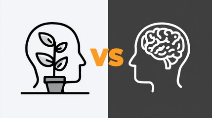 Poster - Comparison of Fixed Mindset and Growth Mindset Showcasing Key Differences in Learning and Personal Development Strategies