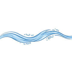 Poster - Elegant flowing water design perfect for logos branding and website decoration a scalable graphic resource for designers