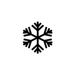 Poster - Stylish Snowflake Design Perfect for Winter Branding Projects Logos and Seasonal Icons