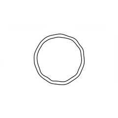 Poster - Elegant circular frame design element perfect for logo creation branding projects and website decoration adding a touch of simple sophistication