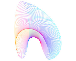 Aufkleber - abstract colorful wave JPG 