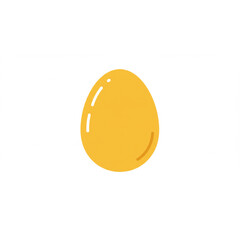 Poster - A Simple Golden Egg Icon Perfect for Easter Designs Branding Projects and Food Related Applications