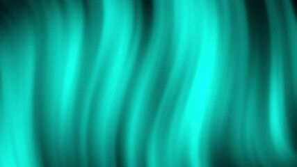 Poster - Flowing teal and black abstract background with smooth wavy lines and a glowing gradient effect, abstract texture gradient motion background animation.