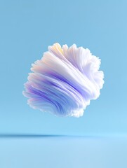 Aufkleber - Abstract Pastel Swirl in a Blue Void