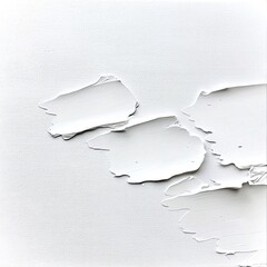 Poster - Abstract White Roller Brush Texture on Canvas