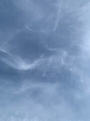 Wall Mural - clouds in the sky,The beauty of the clouds in the sky with strange shapes, like mermaids in the sky.