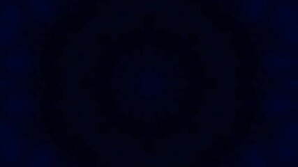 Poster - Abstract dark blue kaleidoscopic pattern creating a mesmerizing visual effect