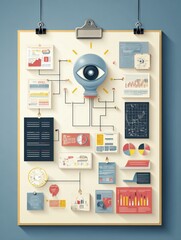 Poster - Building a Vision Board for Self-Improvement With Actionable Steps and Visual Tools
