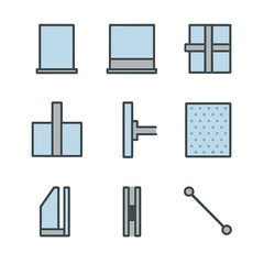 Poster - set of windows