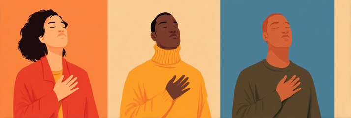 Poster - Breathing Exercises to Calm Anxiety and Stress During Challenging Moments