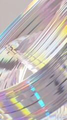 Wall Mural - Floating ribbons interweave in slow motion