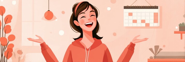Aufkleber - Discover How to Create a Joy-Focused Calendar for a Happier and More Fulfilling Life With Simple Steps and Practical Tips