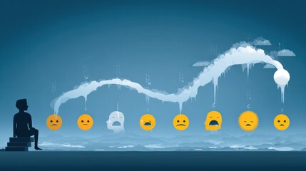 Poster - Exploring the Cycle of PTSD Through Emotional and Mental Stages in a Visually Engaging Infographic Format