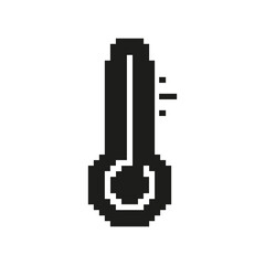 Fototapete - Thermometer With Rising Temperature Icon. Heat Measurement And Climate Change Symbol. Temperature Monitoring And Weather Forecasting. Isolated Vector Illustration