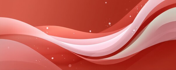 Poster - Abstract red background with dynamic swirling pink and white gradients