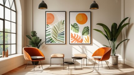 Poster - Minimalistic line art of Botanical wall art