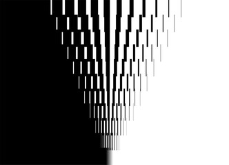 Poster - Vector transition from black to white. Technological Vector pattern of abstract pixels. Modern digital design element. Vector digital background for covers, advertising, packaging.