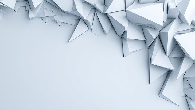 Abstract Geometric Triangular Pattern On Light Background