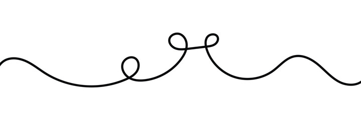 Poster - Wavy line with flowing curves. Abstract black lines wave curve motion. Thin line wavy abstract background. 