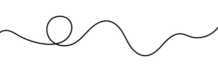 Poster - Wavy line with flowing curves. Abstract black lines wave curve motion. Thin line wavy abstract background. 