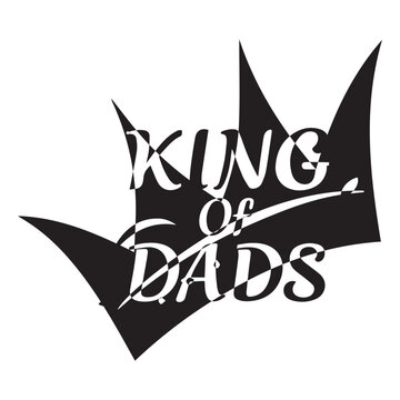  the words “King of Dads” in a regal font. Include subtle golden flourishes and a royal color palette (navy blue, gold, maroon). Use classy typography to give it a timeless, premium feel.
