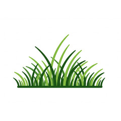 a vibrant green grass tuft design ideal for nature logos, eco-friendly branding, or spring themed pr