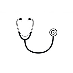 Poster - A Clean Stethoscope Medical Icon perfect for branding healthcare logos applications websites and mobile apps design projects offering a professional and scalable design