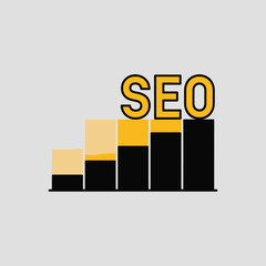 Poster - Seo optimization success graph showing growth and improvement in search engine results