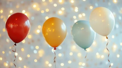 Poster - A collection of colorful balloons floating in the sky