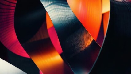 Poster - Tightly wrapped bundles of variously colored ribbons, ideal for crafts and DIY projects