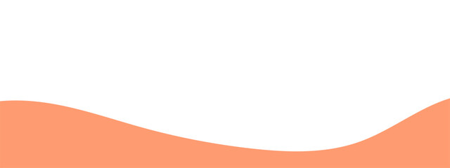 Wall Mural - Separator, footer, modern wave divider shape vector illustration