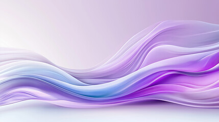 Poster - Flowing pastel waves create a serene backdrop for design