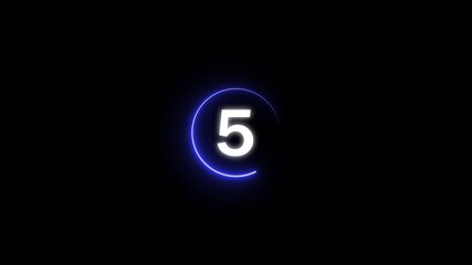 Poster - Countdown timer loading animation. Time progress indicator in motion. Digital interface element for event, delay, or process tracking.