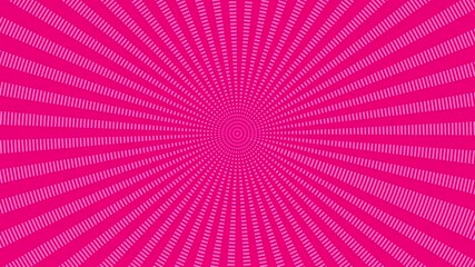 Poster - Pink bursting lines abstract graphic background creating concentric radiating and expansive visuals