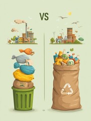 Aufkleber - Understanding the Differences Between Compostable, Recyclable, and Landfill Materials for a Better Environment