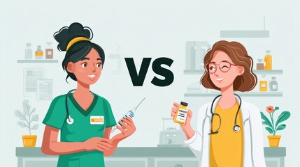 Poster - Exploring Myths and Facts About Vaccines With Clean Healthcare Design and Clear Visual Representation