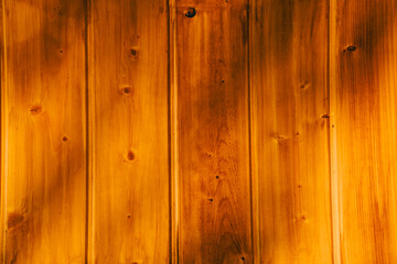 Poster - Wood background. Warm Wooden Wall Background with Grain Patterns and Natural Texture for Cozy Interior Design and Rustic Aesthetics