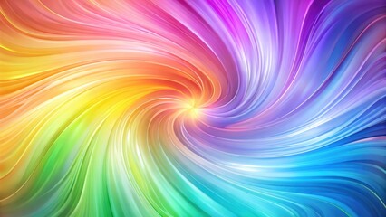 Wall Mural - Pastel rainbow hues blended with swirling shapes create a vibrant abstract background