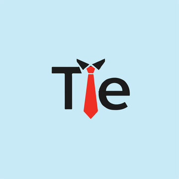 Creative Minimalist Tie Logo Design with Shirt Collar Elements.eps
