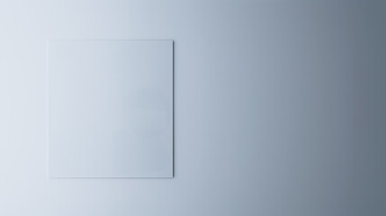Poster - Modern Minimalist Canvas: A blank canvas stands as a clean, minimalist, and open space for creative thoughts, offering endless potential and imagination, a symbol of opportunity.