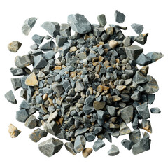 Poster - Gravel is natural material composed of small stones and pebbles, often used construction and landscaping. This showcases variety of gravel sizes and colors, creating textured and visually