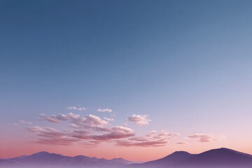 Poster - smooth gradient transitioning from deep indigo to pastel pink serves as stunning and minimalistic background